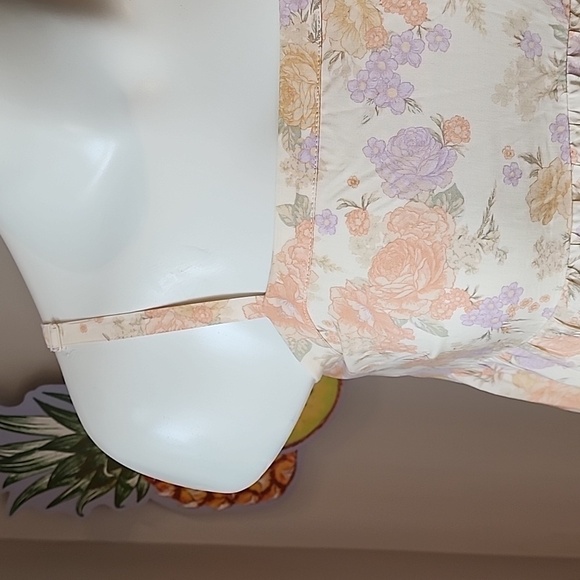 Torrid - Mini Challis Sleeveless Sundress in Lush Floral Dew​​​​​ - Picture 3 of 13